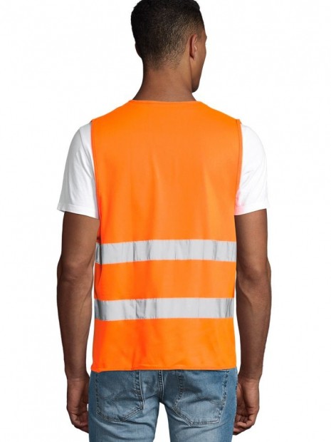 Gilets de sécurité à personnaliser SOL'S Secure Pro orange fluo