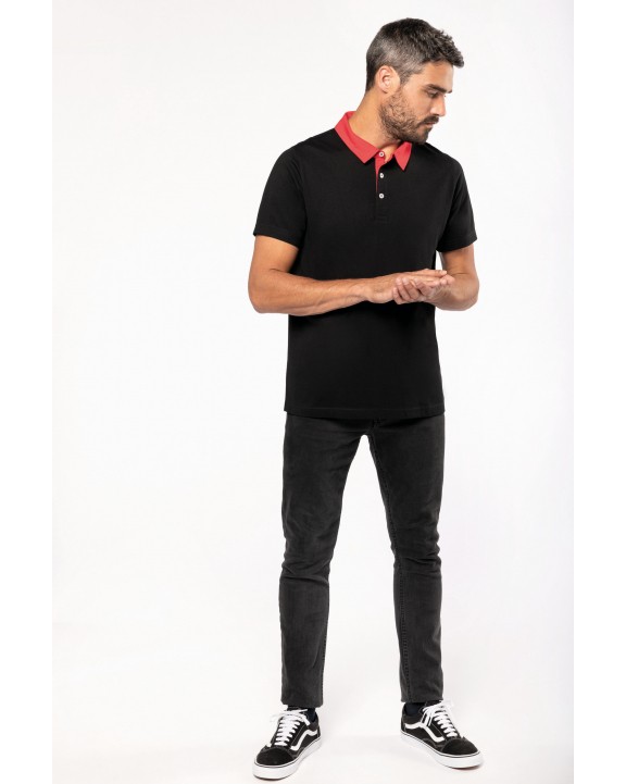 Polo personnalisable KARIBAN Polo jersey bicolore homme