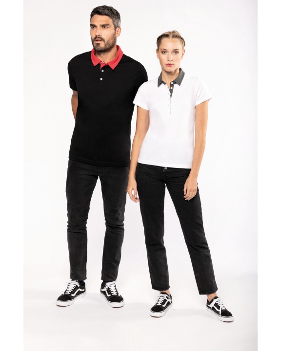 Polo personnalisable KARIBAN Polo jersey bicolore homme