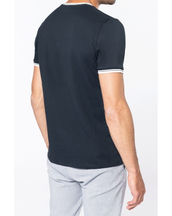 T-shirt KARIBAN Heren-t-shirt piqué ronde hals voor bedrukking &amp; borduring