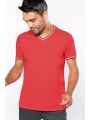 T-shirt KARIBAN Heren-t-shirt piqué V-hals voor bedrukking &amp; borduring