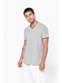 T-shirt personnalisable KARIBAN T-shirt maille piquée col V homme