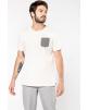 T-shirt KARIBAN T-shirt BIO-katoen met borstzakje voor bedrukking & borduring