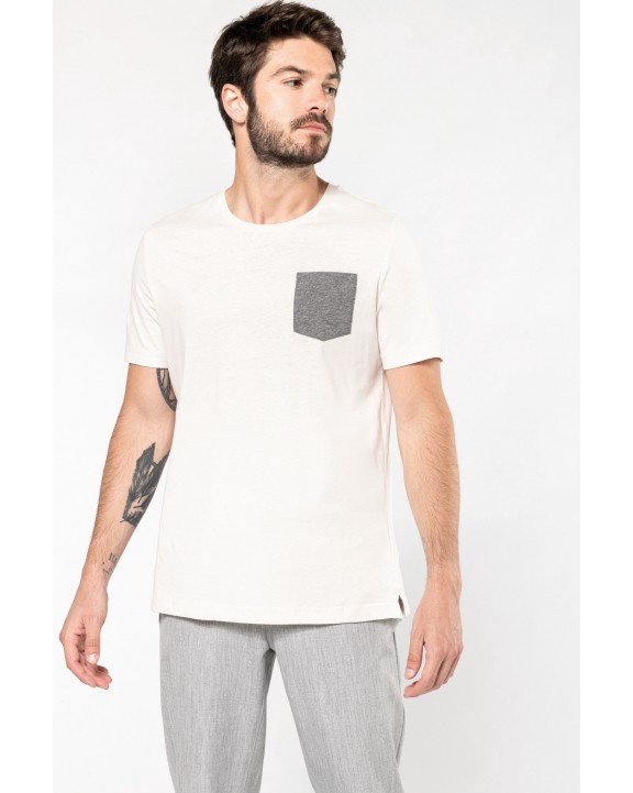 T-shirt personnalisable KARIBAN T-shirt coton Bio avec poche