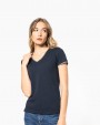T-shirt personnalisable KARIBAN T-shirt maille piquée col V femme