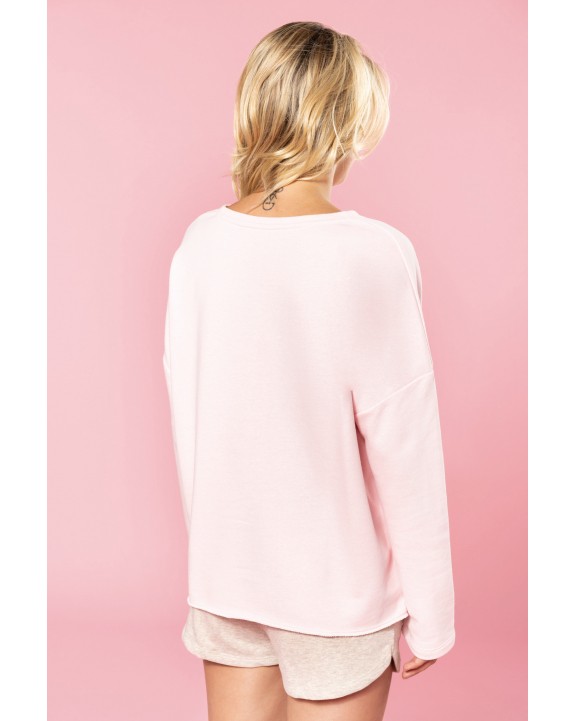 Sweater KARIBAN Damessweater “Loose fit” voor bedrukking &amp; borduring