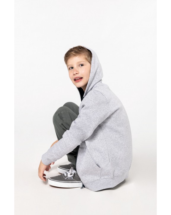 Sweat-shirt personnalisable KARIBAN Sweat-shirt zippé capuche enfant