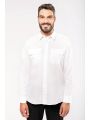 Chemise personnalisable KARIBAN Chemise pilote manches longues homme