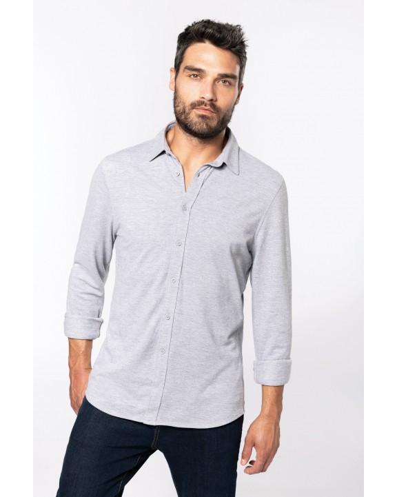 Chemise personnalisable KARIBAN Chemise maille piquée manches longues