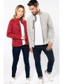 KARIBAN Herren-Weste mit Reißverschluss, aus Chiné Jacke personalisierbar