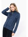 KARIBAN Damen-Weste mit Reißverschluss, aus Chiné Jacke personalisierbar