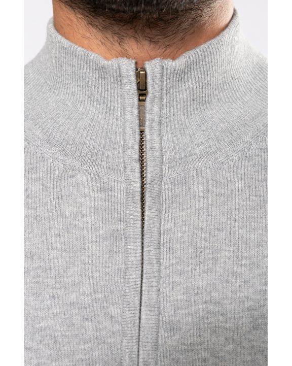 Pullover KARIBAN Premium-Strickjacke mit Reißverschluss personalisierbar