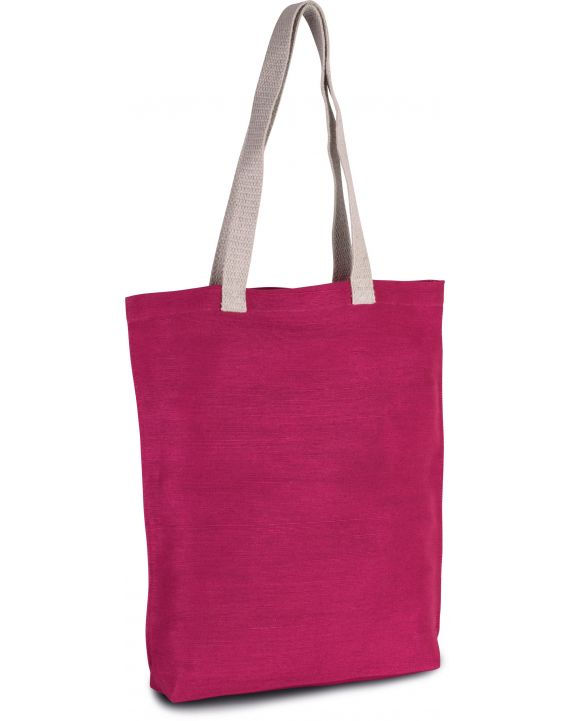 Tote Bag KIMOOD Shoppingtasche aus Jute-Baumwollmischgewebe personalisierbar