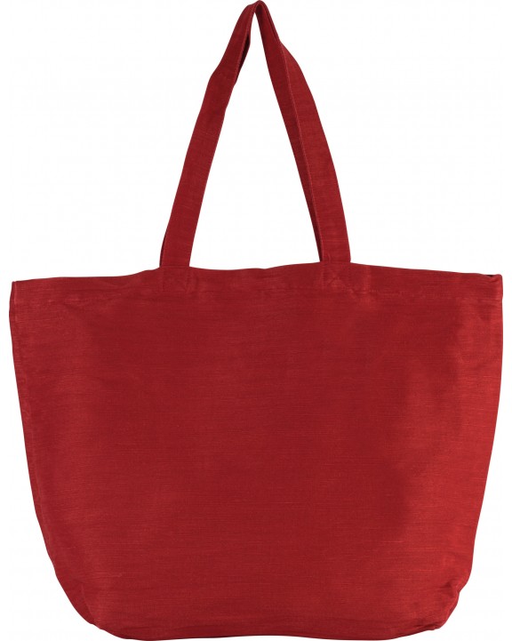 Tote bag personnalisable KIMOOD Grand sac en juco avec doublure intérieure