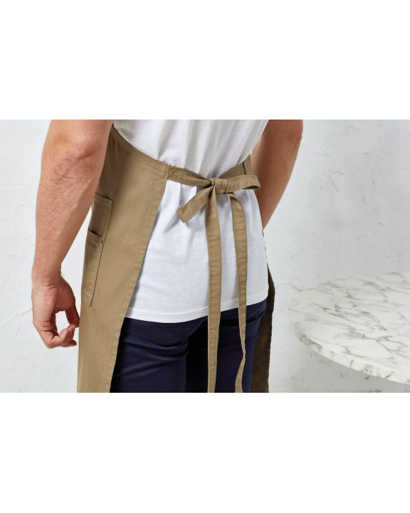 Schort PREMIER Chino - Cotton bib apron voor bedrukking & borduring