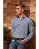 Hemd PREMIER Men's long sleeve microcheck gingham shirt personalisierbar