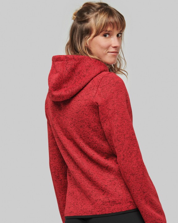 Veste personnalisable PROACT Veste à capuche chinée femme