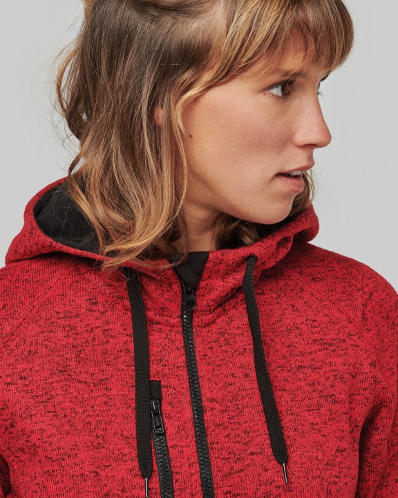 Veste personnalisable PROACT Veste à capuche chinée femme