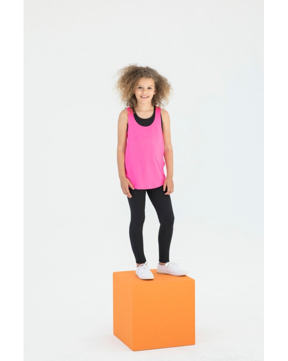 T-shirt SKINNIFIT Kids' fashion workout vest voor bedrukking &amp; borduring