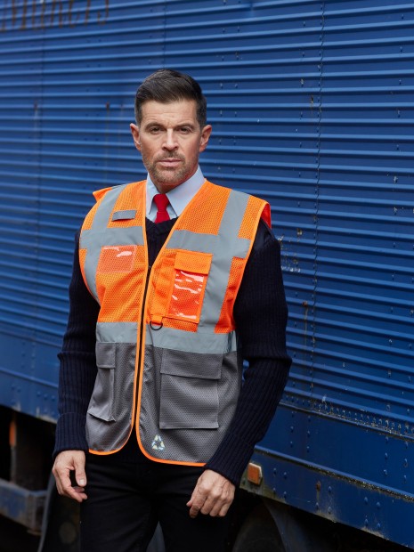 Gilets de sécurité à personnaliser YOKO Gilet haute visibilité Top Cool "Management" 