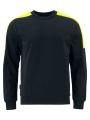 Sweat-shirt personnalisable PROJOB 2125 SWEATSHIRT COL ROND BANDES FLUO