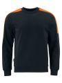 Sweat-shirt personnalisable PROJOB 2125 SWEATSHIRT COL ROND BANDES FLUO