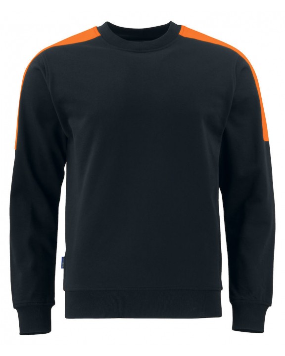 Sweater PROJOB 2125 SWEATER RONDE HALS MET FLUO INZETSTUKKEN voor bedrukking &amp; borduring