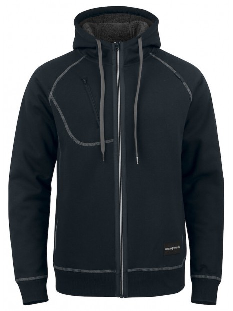 PROJOB 2130 SWEATSHIRT FULL ZIP noir personnalisable