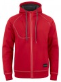 PROJOB 2130 SWEATSHIRT FULL ZIP rouge personnalisable