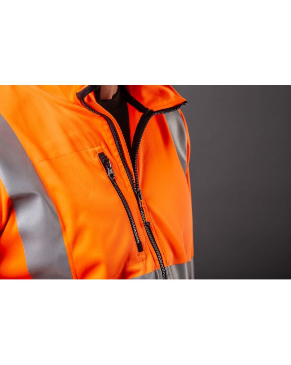 PROJOB 6105 LEICHTE SOFTSHELL JACKE EN ISO 20471 KLASSE 3 Softshell personalisierbar