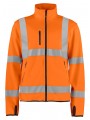 PROJOB 6105 SOFTSHELL 2 COUCHES - EN ISO 20471 CLASSE 3 orange/noir personnalisable