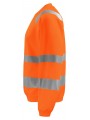 PROJOB 6106 SWEATSHIRT COL ROND - EN ISO 20471 CLASSE 3 orange personnalisable