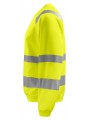 PROJOB 6106 SWEATSHIRT COL ROND - EN ISO 20471 CLASSE 3 jaune personnalisable