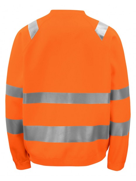 PROJOB 6106 SWEATSHIRT COL ROND - EN ISO 20471 CLASSE 3 orange personnalisable