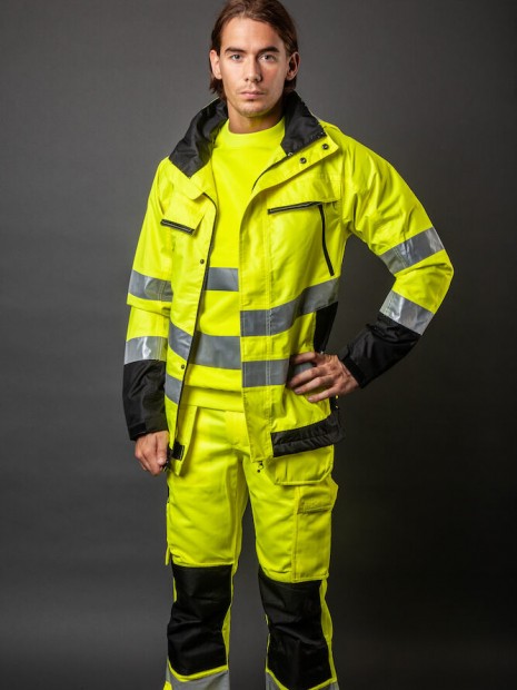Softshells à personnaliser PROJOB 6440 PARKA PRIO HV - EN ISO 20471 CLASSE 3 / EN 343 CLASSE 3/3 