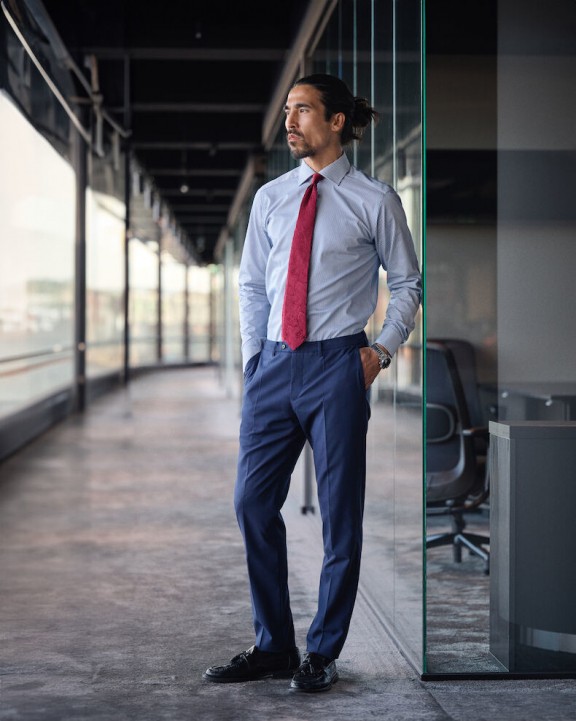 Hemd J. HARVEST & FROST HEMD YELLOW BOW 50 SLIM FIT voor bedrukking &amp; borduring