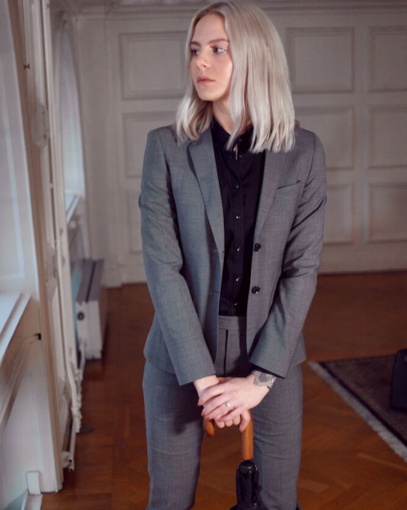 Hemd J. HARVEST & FROST HEMD BLACK BOW 60 WOMAN voor bedrukking &amp; borduring