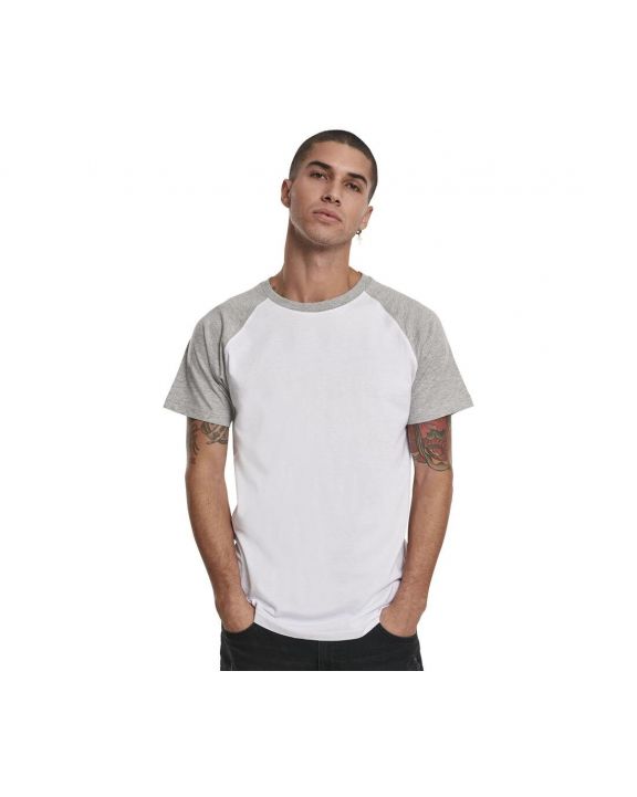 T-shirt personnalisable BUILD YOUR BRAND Raglan Contrast Tee