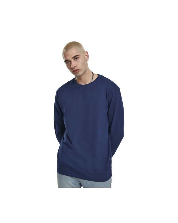 Sweater BUILD YOUR BRAND Light Crew Sweatshirt voor bedrukking & borduring