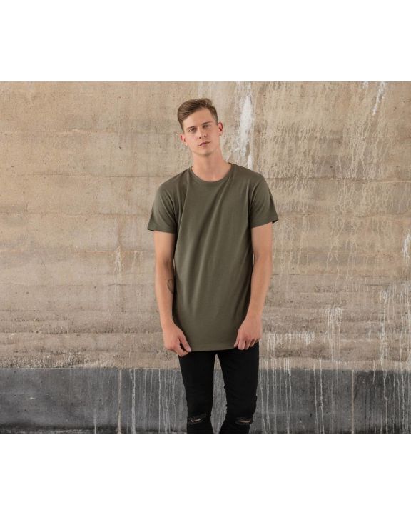 T-shirt personnalisable BUILD YOUR BRAND Shaped Long Tee