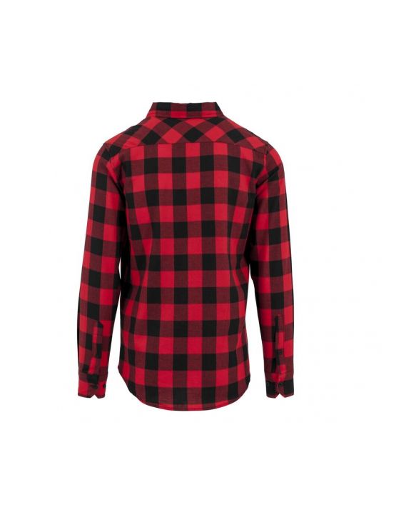 Hemd BUILD YOUR BRAND Checked Flannel Shirt voor bedrukking & borduring