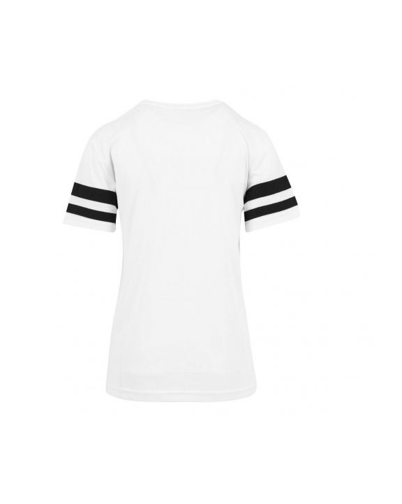 T-Shirt BUILD YOUR BRAND Ladies Mesh Stripe personalisierbar