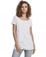 T-shirt BUILD YOUR BRAND Ladies` Wideneck Tee voor bedrukking &amp; borduring