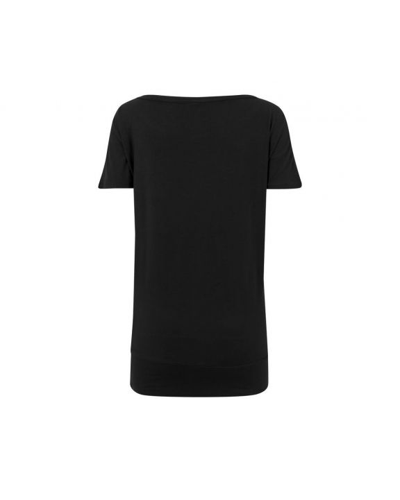 T-shirt BUILD YOUR BRAND Ladies` Viscose Tee voor bedrukking & borduring