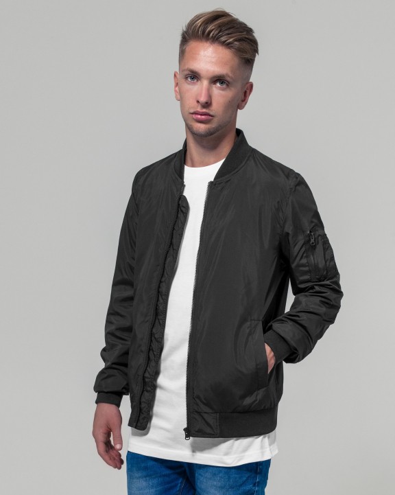 Veste personnalisable BUILD YOUR BRAND NYLON BOMBER JACKET
