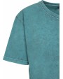 BUILD YOUR BRAND Ladies Acid Washed Cropped Tee T-Shirt personalisierbar