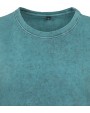 T-shirt BUILD YOUR BRAND Ladies` Acid Washed Cropped Tee voor bedrukking &amp; borduring