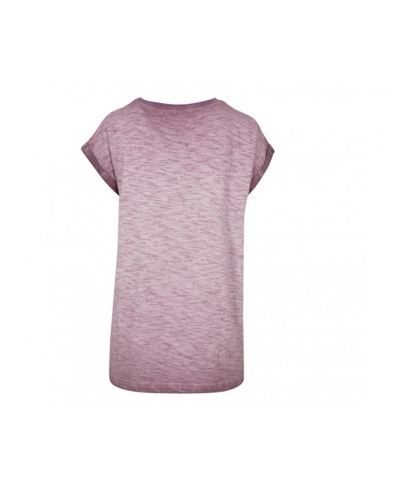 T-shirt personnalisable BUILD YOUR BRAND LADIES SPRAY DYE 
EXTENDED SHOULDER TEE
