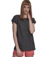 T-shirt personnalisable BUILD YOUR BRAND LADIES SPRAY DYE 
EXTENDED SHOULDER TEE