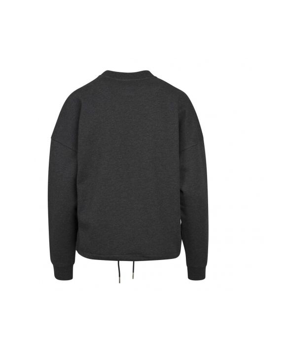 Sweater BUILD YOUR BRAND Ladies` Oversize Crewneck voor bedrukking & borduring
